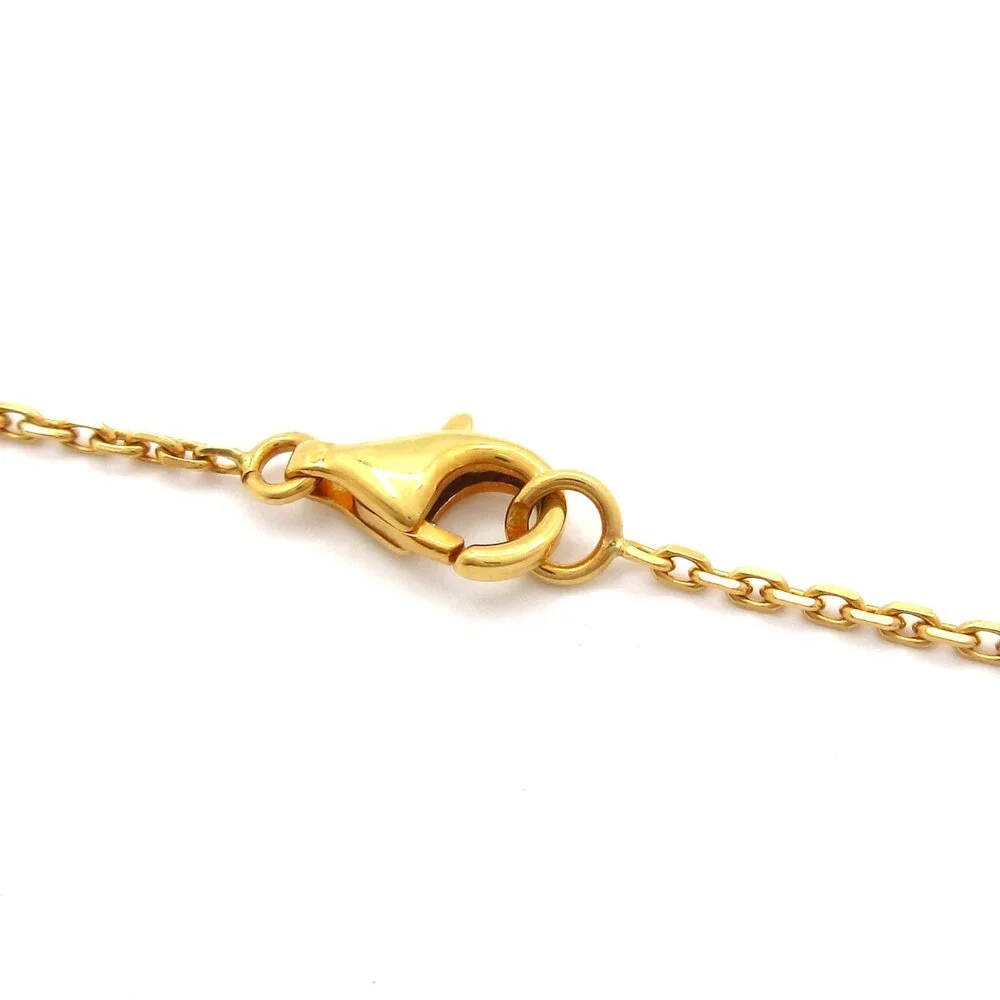 Van Cleef & Arpels Vintage Alhambra Necklace VCARD38500 18K Yellow Gold - Picture 4 of 6